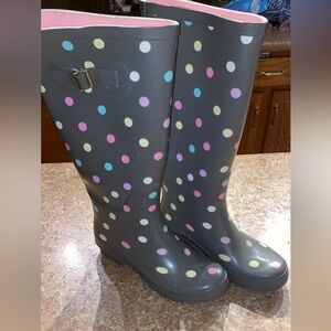 Polka Dot Rain Boots